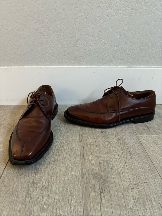 Mezlan Torello Brown Leather Men\'s Lace-Up Split Toe Dress Shoes Size 8 1/2 main image 5